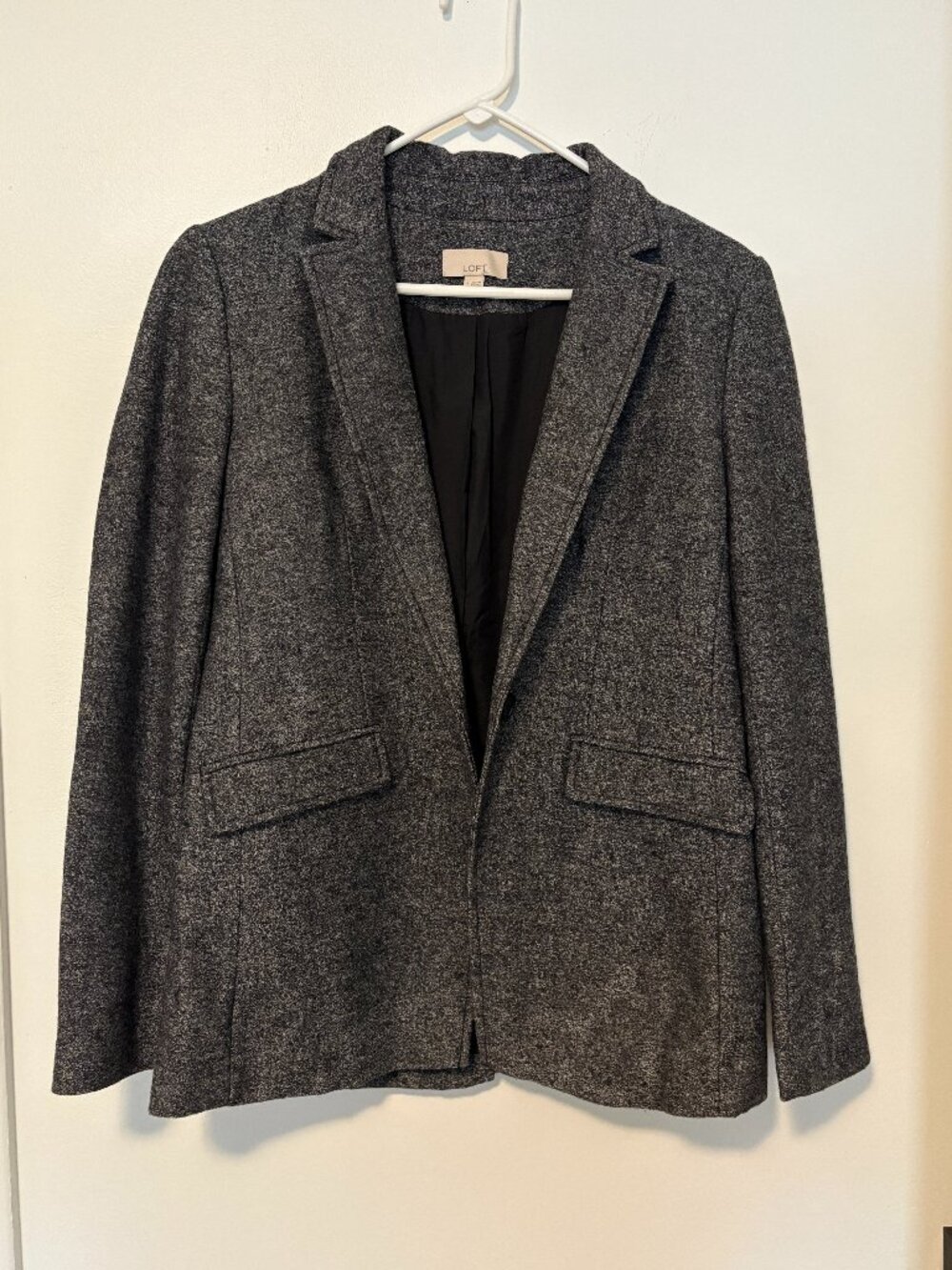 Grey Loft Suit Jacket Blazer | Size 4 | Button Sleeve